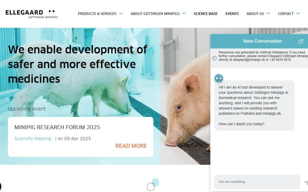 AI tool addressing questions on Göttingen Minipigs